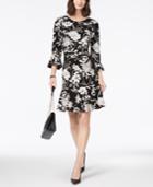 Charter Club Ruffled Floral-print Dress, Created For Macy's