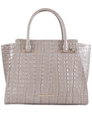 Brahmin La Scala Priscilla Embossed Leather Satchel