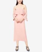 Fame And Partners Off-the-shoulder Midi Dress