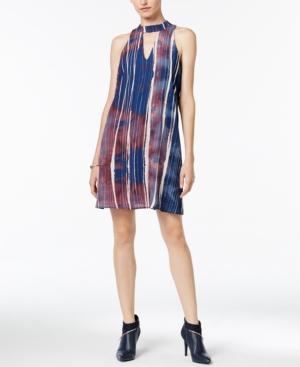 Bar Iii Printed Cutout Shift Dress, Only At Macy's