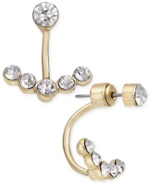Inc International Concepts Gold-tone Multi-crystal Earring Jackets, Only At Macy's