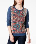 Lucky Brand Embroidered Pullover Sweater