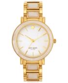 Kate Spade New York Women's Gramercy Grand Mother-of-pearl And Gold-tone Bracelet Watch 38mm 1yru0394