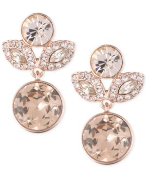 Givenchy Crystal And Pave Drop Earrings