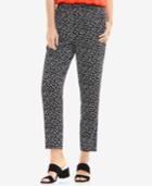 Vince Camuto Printed Straight-leg Pants