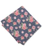 Bar Iii Men's Douglass Rose Floral Pocket Square, Created For Macy's