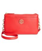 Tommy Hilfiger Pebble Leather Double Zip Crossbody