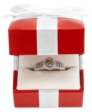 Le Vian Diamond Chocolate And White Diamond Ring (3/4 Ct. T.w.) In 14k White Gold