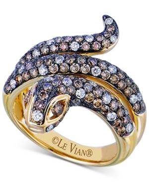 Le Vian Diamond Snake Coil Ring (2 Ct. T.w.) In 14k Gold