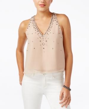 Guess Jaslyn Sleeveless Beaded Top