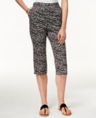 Alfred Dunner Pebble-print Cropped Pants