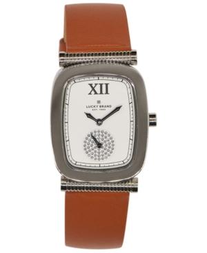 Lucky Brand Women's Laurel Tan Leather Strap Watch 27.5mm