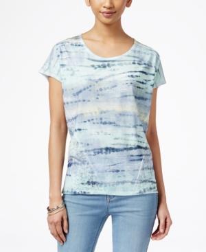 Style & Co. Printed Scoop-neck T-shirt, Only At Macy's