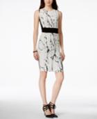 Bar Iii Printed Jacquard Bodycon Dress, Only At Macy's
