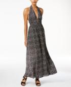 Bar Iii Printed Halter Maxi Dress, Only At Macy's