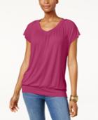 Jm Collection Blouson T-shirt, Created For Macy's
