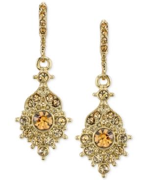 2028 Gold-tone Imitation Topaz Crystal Drop Earrings, A Macy's Exclusive Style