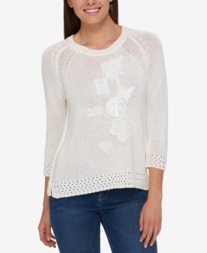 Tommy Hilfiger Patchwork Sweater, Only At Macy's