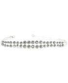 Anne Klein Silver-tone Beaded Choker Necklace