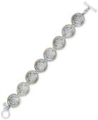 Lucky Brand Two-tone Openwork Disc Link Bracelet