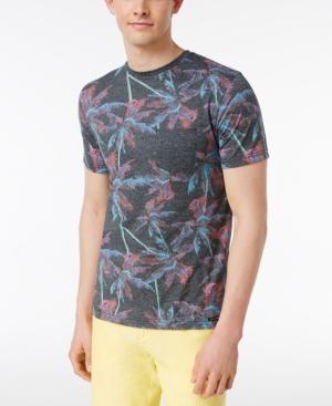 Univibe Men's Dazed Palm-print Cotton T-shirt
