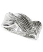 Effy Diamond Twist Ring (1/8 Ct. T.w.) In Sterling Silver