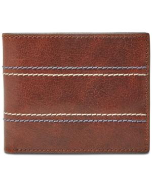 Fossil Men's Reese Bifold Flip Id Leather Wallet