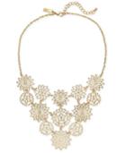 I.n.c. Gold-tone Flower Statement Necklace, 18 + 3 Extender, Created For Macy's