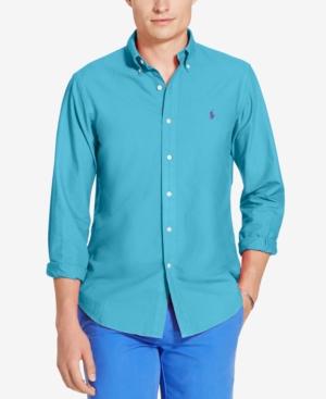 Polo Ralph Lauren Men's Slim Fit Garment Dyed Long-sleeve Shirt