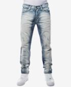 Sean John Men's Straight Fit Stretch Heavy Bleached Jeans, Created For Macy's