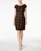 Connected V-back Lace Dress