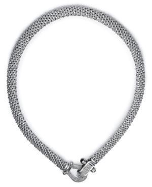 Diamond Mesh Necklace In Sterling Silver (5/8 Ct. T.w.)
