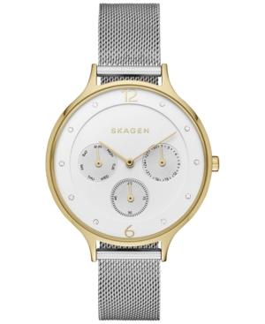 Skagen Women's Chronograph Anita Stainless Steel Mesh Bracelet Watch 36mm Skw2400