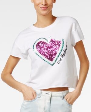 Love Moschino Cropped Watermelon Graphic T-shirt