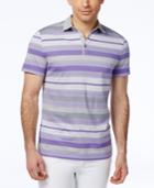 Alfani Men's Short-sleeve Striped Polo, Only At Macy's