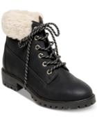 Madden Girl Frankie Faux-fur Hiker Booties