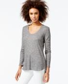 Rachel Rachel Roy Long-sleeve Scoop-neck T-shirt