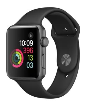 Apple Watch Series 2 42mm Space Gray Aluminum Case With Black Sport Band