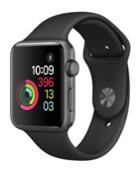 Apple Watch Series 2 42mm Space Gray Aluminum Case With Black Sport Band