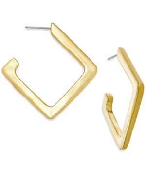 Charter Club Geo Half Hoop Earrings