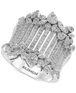 Effy Diamond Wide Statement Ring (1 Ct. T.w.) In 14k White Gold