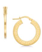 Giani Bernini Greek Key Hoop Earrings, Created For Macy's