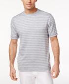 Tasso Elba Men's Upf 30+ Performance Striped T-shirt, Only At Macy's