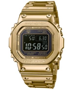 G-shock Men's Solar Digital Gold-tone Stainless Steel Bracelet Watch 43.2mm
