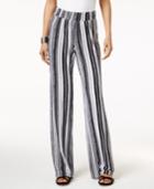 Ny Collection Petite Striped Soft Pants