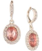 Givenchy Gold-tone Crystal & Pave Halo Drop Earrings
