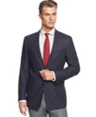 Calvin Klein Navy And Black Houndstooth Slim-fit Sport Coat