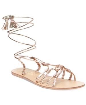 Nanette By Nanette Lepore June Flat Lace-up Sandals Women's Shoes