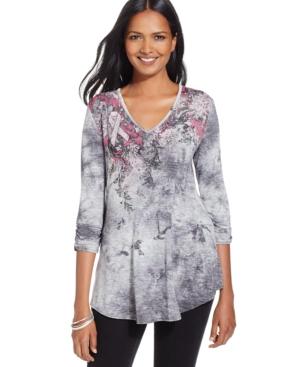 Style & Co. Pink Ribbon Swing Top, Only At Macy's