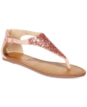 Xoxo Garnet T-strap Flat Sandals